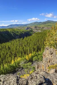 Overlooking the Stikine River canyon near Day's Ranch