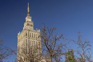 Pa|ac Kultury i Nauki, the Palace of Culture and Science in central Warsaw