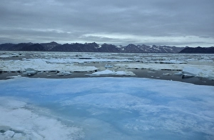 Pack ice on Hinlopenstreet, Spitsbergen