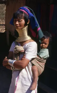 The Padaung or Kayan Lahwi or Long Necked Karen are a subgroup of the Kayan