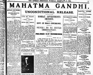 Front page of The Bombay Chronicle, February 5, 1924