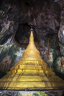 Pagoda, Kaw ka Thawng cave, near Hpa-an