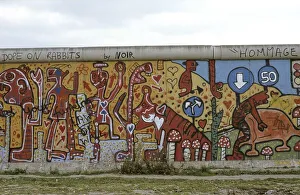 Painted Berlin Wall, before 1989