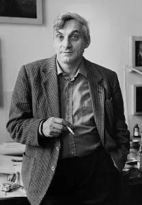 The painter Gerd Poetzschig from Leipzig