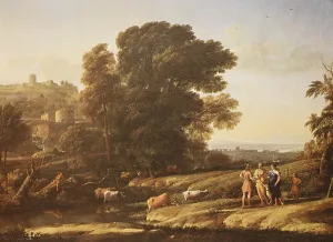 Painting by Claude Lorrain, (born 1600 in Chamagne)