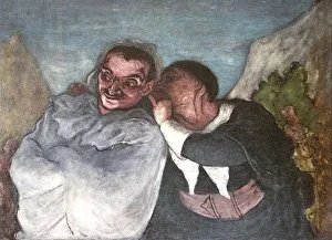 Painting by Honore Daumier (born 26 February 1808 in Marseille)