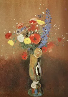 Painting by Odilon Redon, actually Bertrand Redon (born 22 April 1840 in Bordeaux)