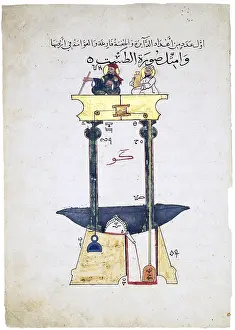 A painting on paper in color