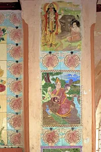 Painting on tiles, god goddess, shiv Mandir built in 1950, taluka Bhiwandi, dis trict Thana, Maharas htra, India, As ia