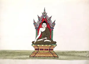 This painting, by an unknown Burmese artist