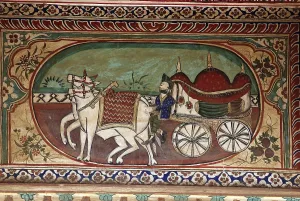 Painting wall, shekhawati haveli