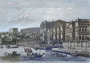 The Palace of Dolmabahce in Constantinople
