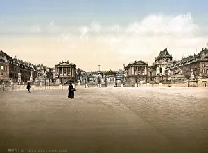 The palace, exterior view, Versailles