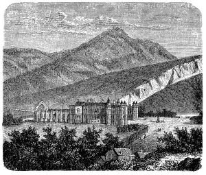 The Palace of Holyroodhouse and Holyrood Palace in Edinburgh