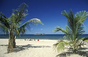 Palm beach near Kande on Lake Malawi
