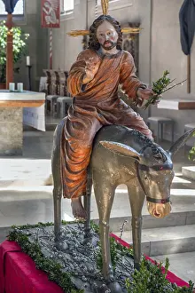 Palmesel in the parish church of St Nicholas