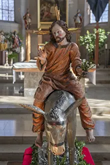 Palmesel in the parish church of St Nicholas