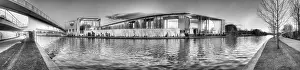 Panarorama Federal Chancellery on the Spree in Berlin
