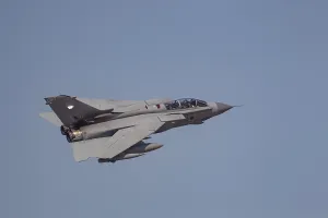 Panavia Tornado aircraft in RAF Royal air force colours flying