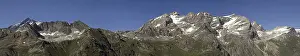 Pano of mountain range with Tsanteleina (3602m) as highest peak