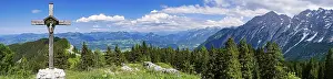 Panorama from Ahornbuechsenkopf to Salzburg