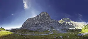 Panorama of the Alpspitze in the Wetterstein Mountains