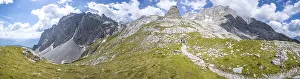 Panorama, ascent to the Hochkoenig
