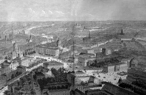 Panorama of Berlin, Germany, in 1880