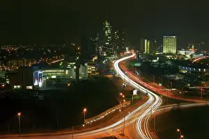 Framed Print : Panorama of the business centre of Vilnius city - capital of Lithuania