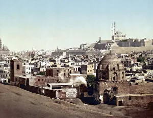 Panorama of Cairo with the Citadel