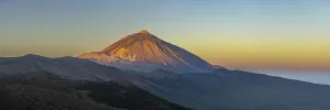 Panorama from east over the Teide National Park