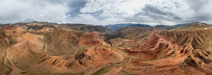 Category Mountain Landscapes Prints: Panorama, Eroded mountain landscape