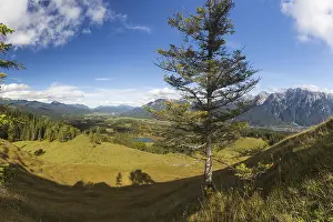 Category Mountain Landscapes Prints: Panorama from Hoher Kranzberg, 1397m on the Wildensee