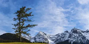 Panorama of the Karwendel near Mittenwald