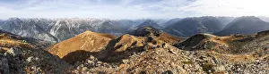 Panorama, mountain panorama at Kreuzjoch summit
