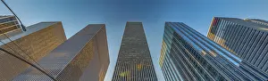 A panorama picture of some Rockefeller Center buildings