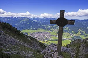 Framed Print : Panorama from Rubihorn, 1957m, on Oberstdorf Framed Print : Panorama from Rubihorn, 1957m, on Oberstdorf