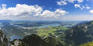 Category Mountain Landscapes Prints: Panorama from the Saeuling, 2047m