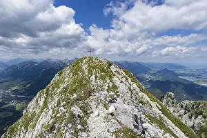 Category Mountain Landscapes Prints: Panorama from the Saeuling, 2047m