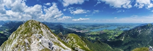 Category Mountain Landscapes Prints: Panorama from Saeuling, 2047m, to the Tannheimer Berge