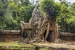 Panorama of Ta Som temple in complex Angkor Wat in Siem Reap