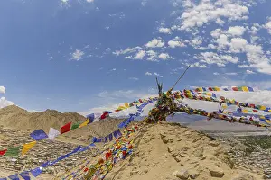 Category Mountain Landscapes Prints: Panorama from Tsenmo Hill over Leh and the Indus Valley