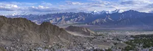 Category Mountain Landscapes Prints: Panorama from Tsenmo Hill over Leh and the Indus Valley