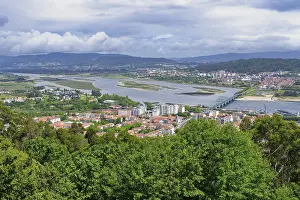 Panorama over Viana do Castelo and the Lima river
