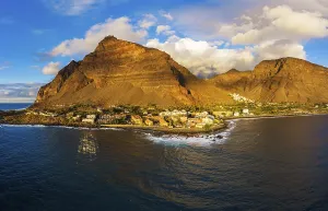 Panorama, Village La Playa, Mountain Riscos de la Merica