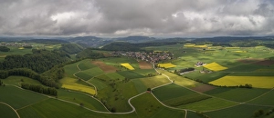 Category Mountain Landscapes Prints: Panorama of Wenslingen, aerial view