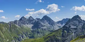 Category Mountain Landscapes Prints: Panorama from Wildengundkopf to Oefnerspitze