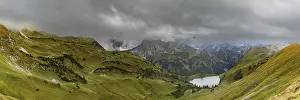 Category Mountain Landscapes Prints: Panorama from Zeigersattel to Seealpsee