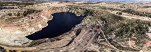Panoramic aerial photograph, Mina de Sao Domingos