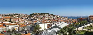 Panoramic aerial view of Lisbon